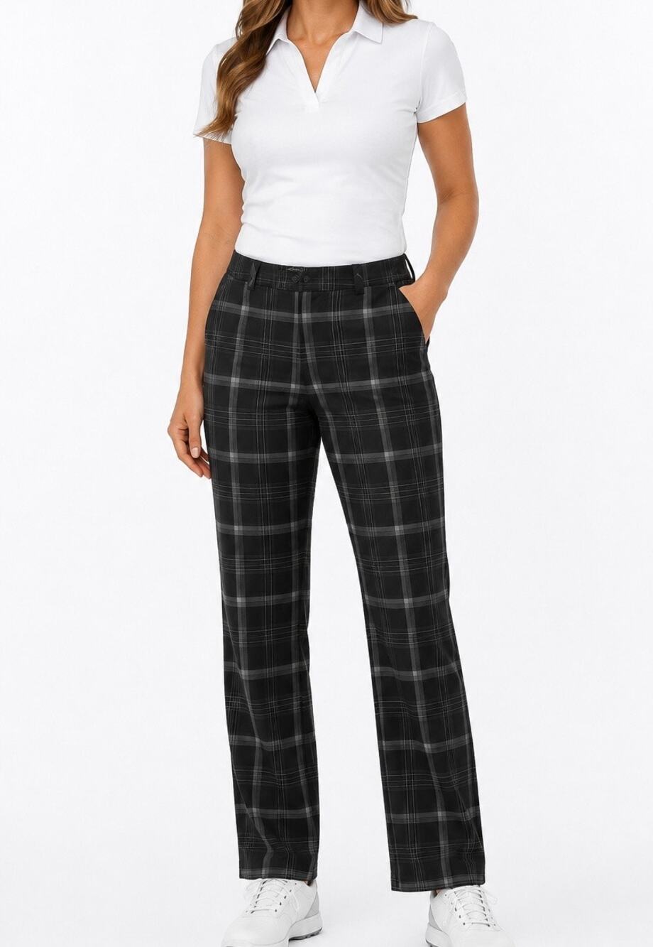 Nike Golf Tour Performance Dri-FIT Plaid Trousers Size 14